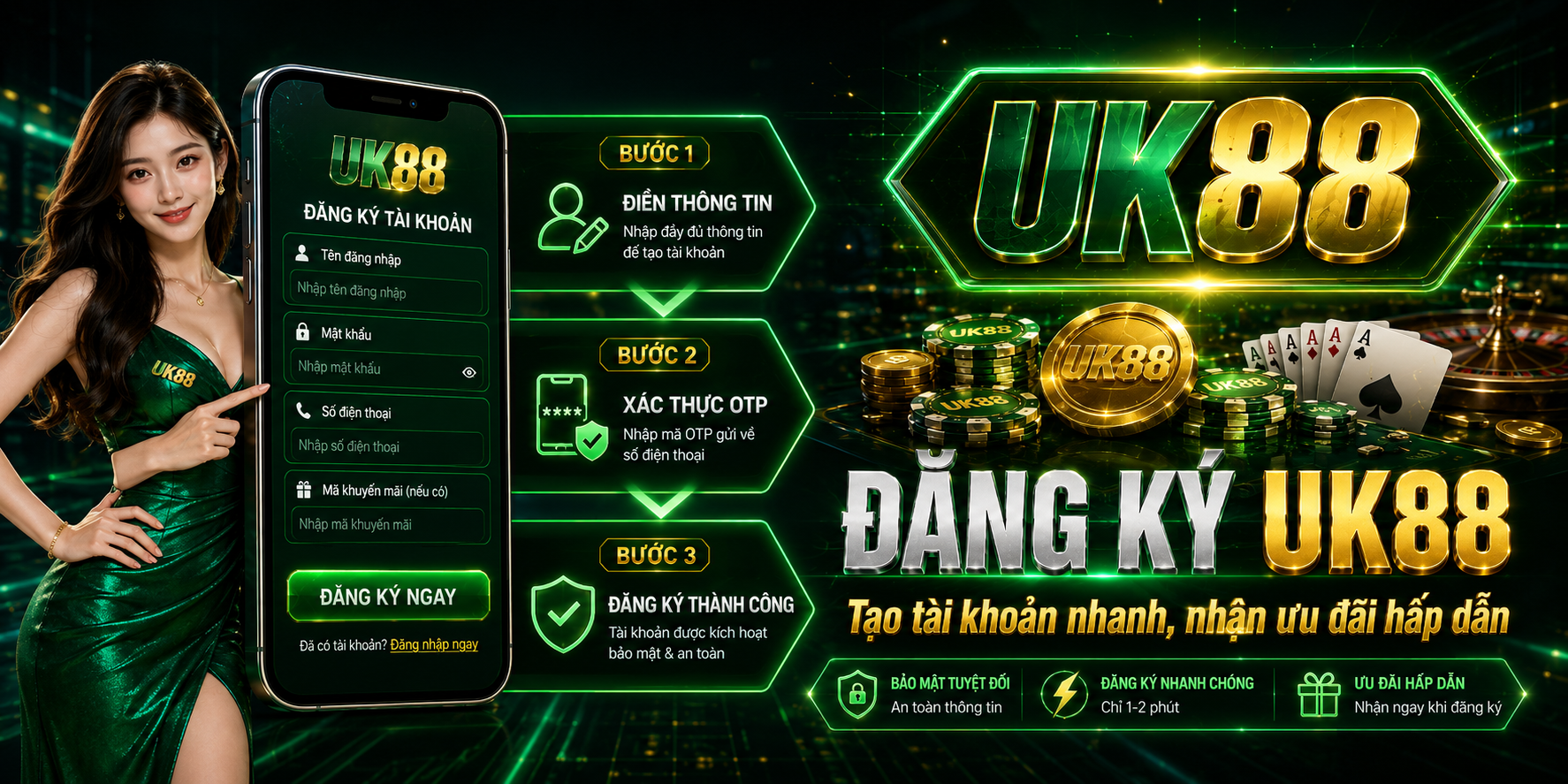 Đăng ký UK88 nhanh chóng với các bước đơn giản, rõ ràng