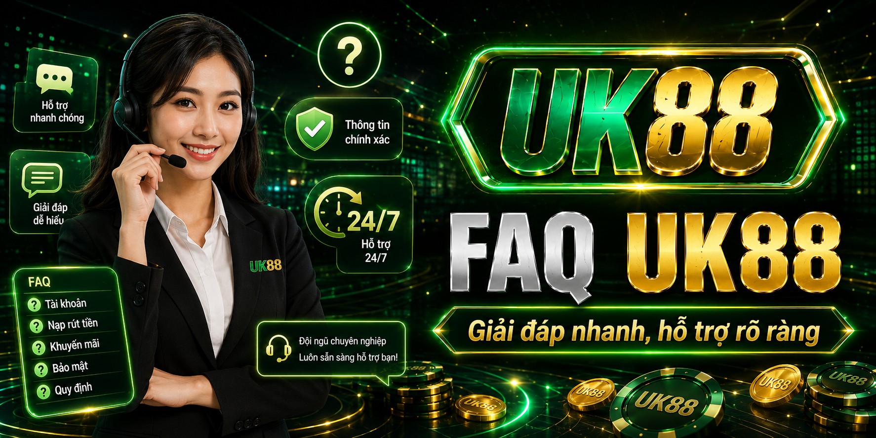 FAQ UK88 giúp người chơi giải đáp nhanh các vấn đề thường gặp