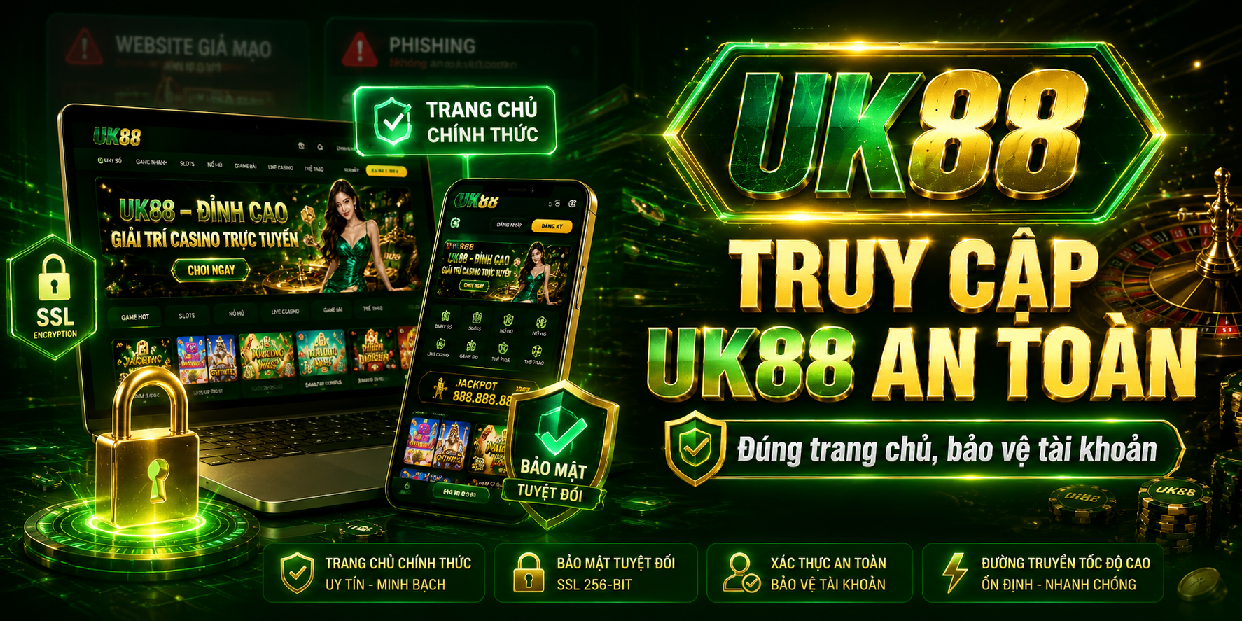 Truy cập đúng UK88 giúp bảo vệ tài khoản và tránh website giả mạo