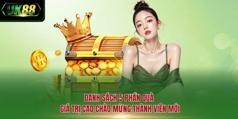 Danh sách 5 phần quà giá trị cao chào mừng thành viên mới