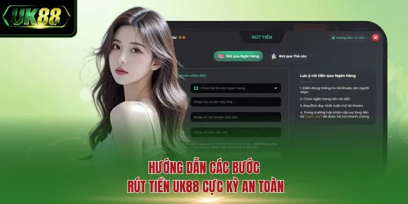 Hướng dẫn các bước rút tiền UK88 cực kỳ an toàn
