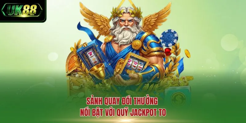 Sảnh quay đổi thưởng nổi bật với quỹ jackpot to
