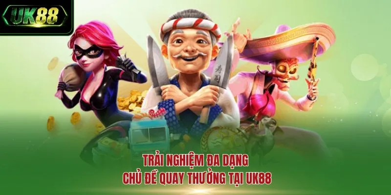 Trải nghiệm đa dạng chủ đề quay thưởng tại UK88